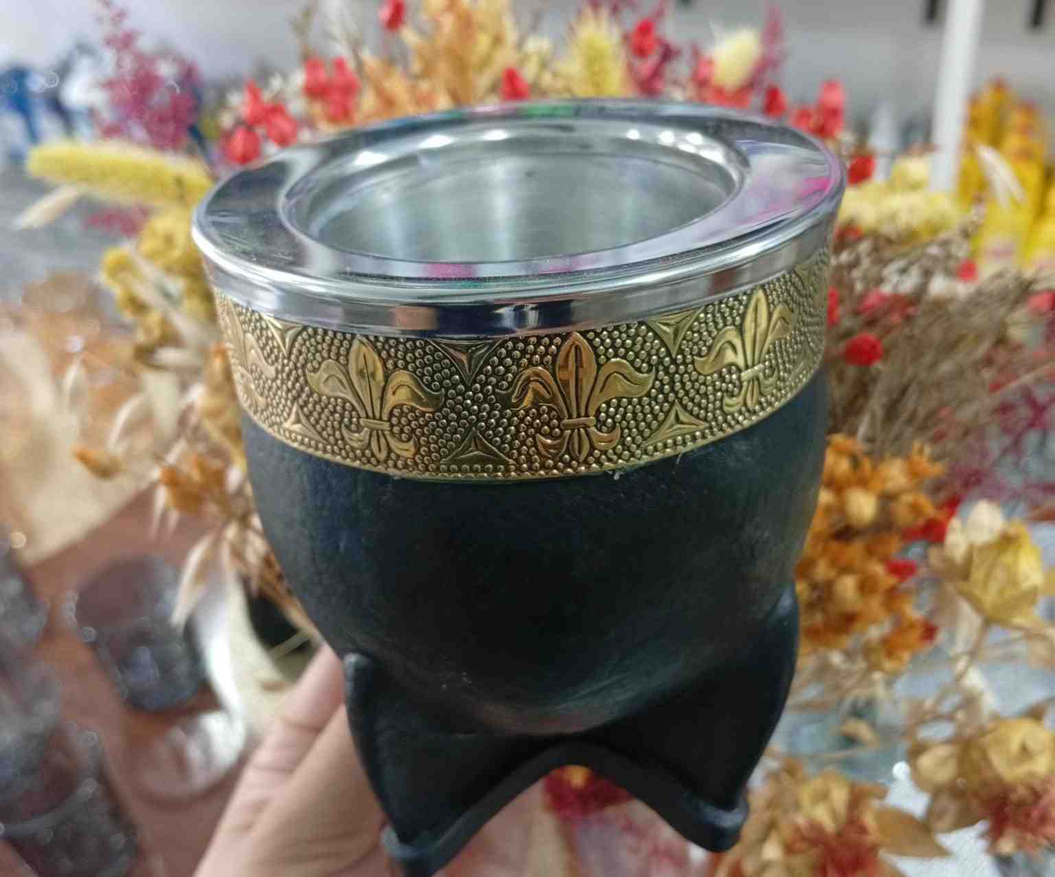 MATE DELUX NEGRO CON ACERO POR DENTRO